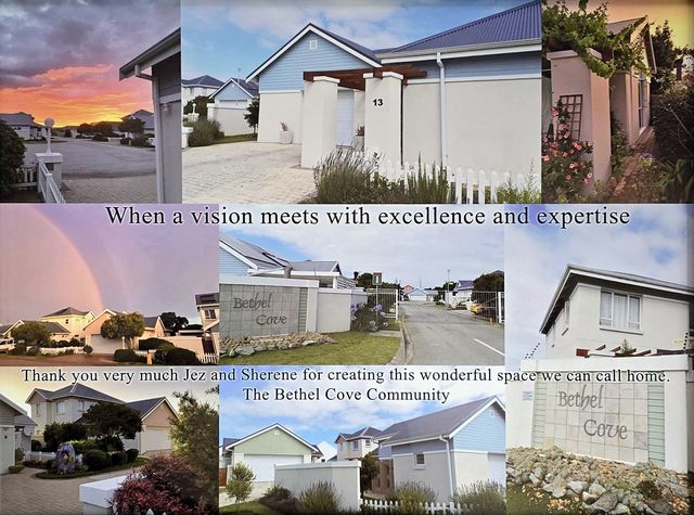 Framed collage of Bethel Cove homes presented by the residents